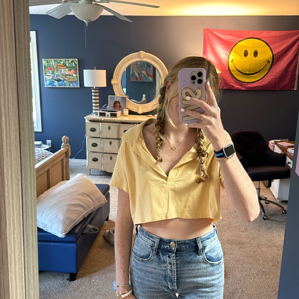 H and m cropped tee